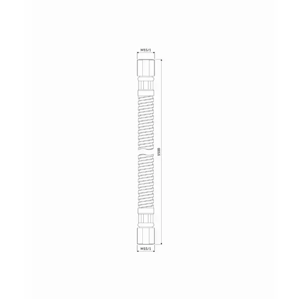 Furtun flexibil baterie bucatarie Omnires Clip [2]