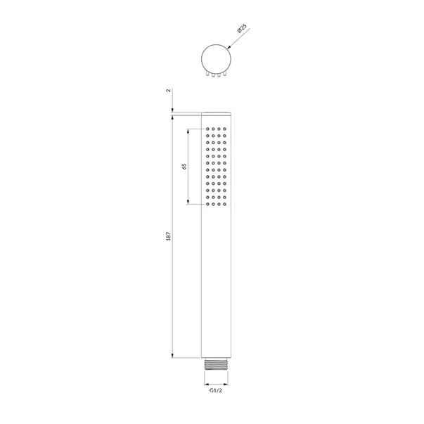 Para de dus Omnires Contour finisaj cupru periat 1 functie [2]