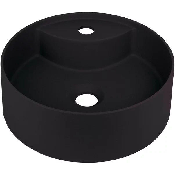 Lavoar pe blat negru cu orificiu baterie Deante Silia 36 cm [1]
