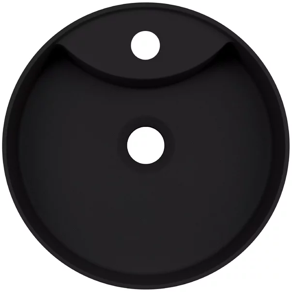 Lavoar pe blat negru cu orificiu baterie Deante Silia 36 cm [3]