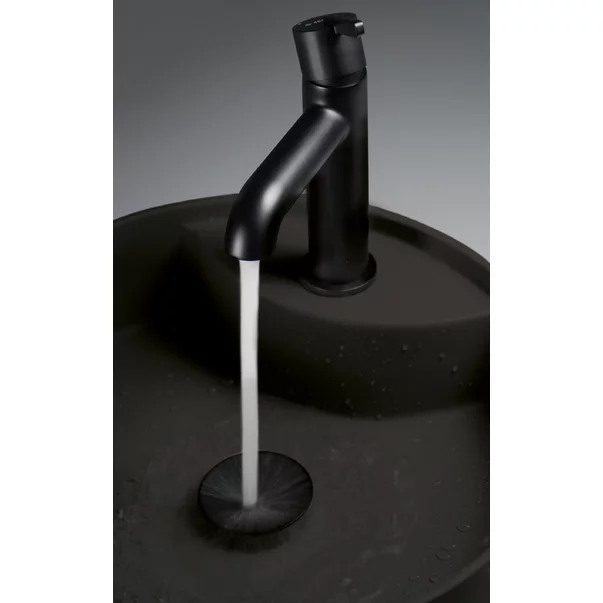 Lavoar pe blat negru cu orificiu baterie Deante Silia 36 cm [5]