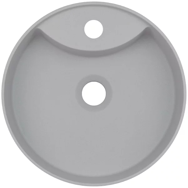 Lavoar pe blat gri metalic cu orificiu baterie Deante Silia 36 cm [1]