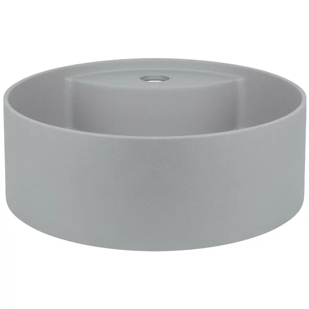 Lavoar pe blat gri metalic cu orificiu baterie Deante Silia 36 cm [2]