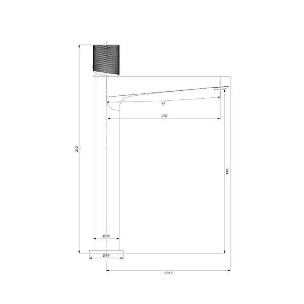 Baterie inalta lavoar Omnires Contour [2]
