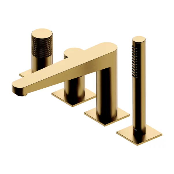 Baterie de cada/dus cu 4 elemente Omnires Contour auriu periat [1]
