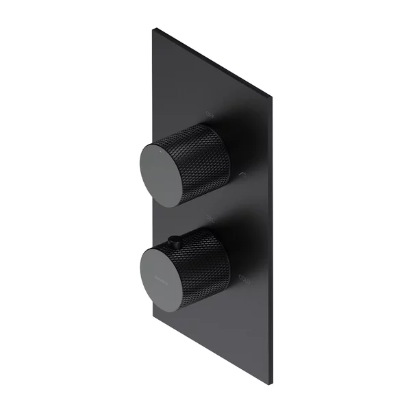 Baterie cada - dus incastrata Omnires Contour cu corp ingropat antracit periat [2]