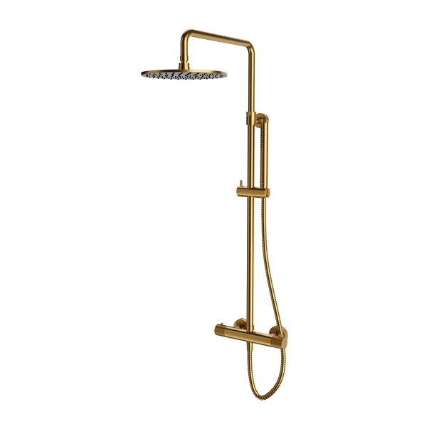Coloana de dus cu baterie termostatata auriu periat Omnires Contour [1]