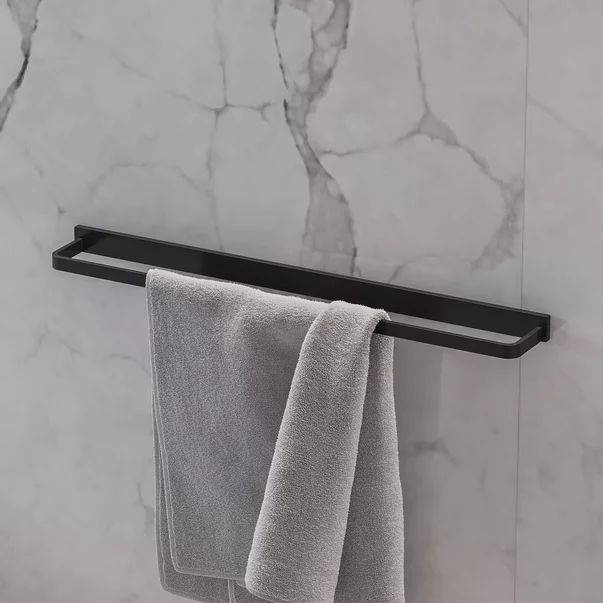 Cuiere si suporturi prosoape - Bara portprosop Omnires Darling negru 61 cm