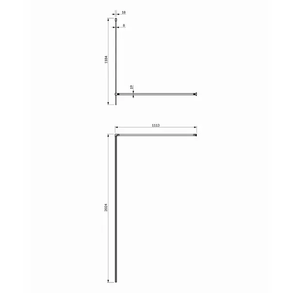 Paravan de dus tip Walk-in Omnires Marina transparent 120 cm [2]
