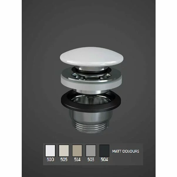 Ventil ceramic negru mat Click-Clack Rak Ceramics Feeling [2]