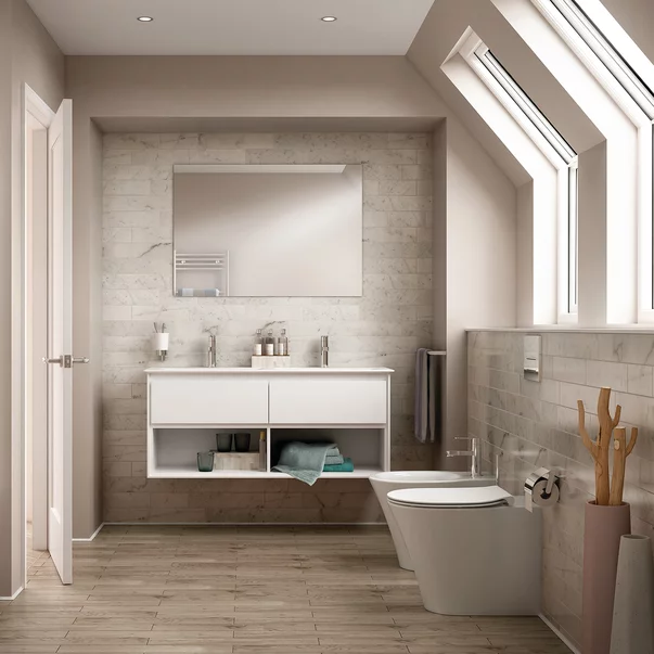Vase wc statative - Set vas wc pe pardoseala BTW cu capac softclose slim si bideu Ideal Standard Connect Air Aquablade