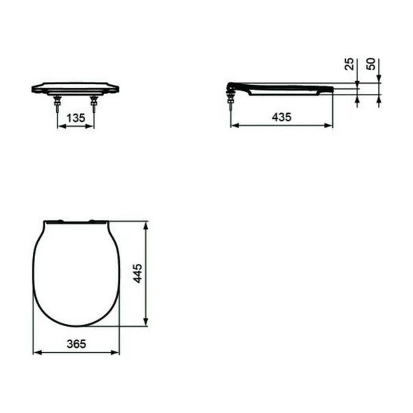 Set vas wc suspendat Ideal Standard Connect Air AquaBlade negru mat cu capac slim softclose [3]
