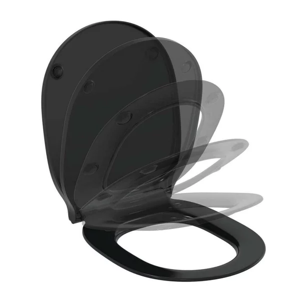 Set vas wc suspendat Ideal Standard Connect Air AquaBlade negru mat cu capac slim softclose [5]