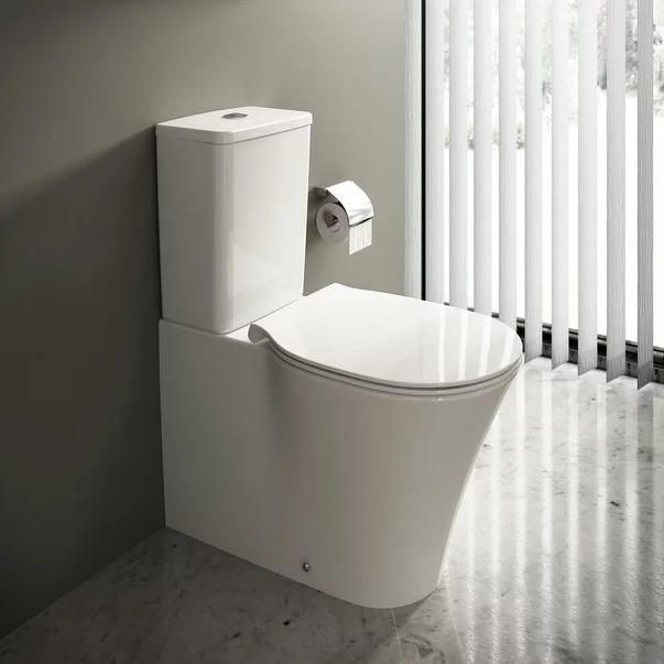 Set vas wc pe pardoseala BTW cu rezervor si capac softclose Ideal Standard Connect Air AquaBlade [2]