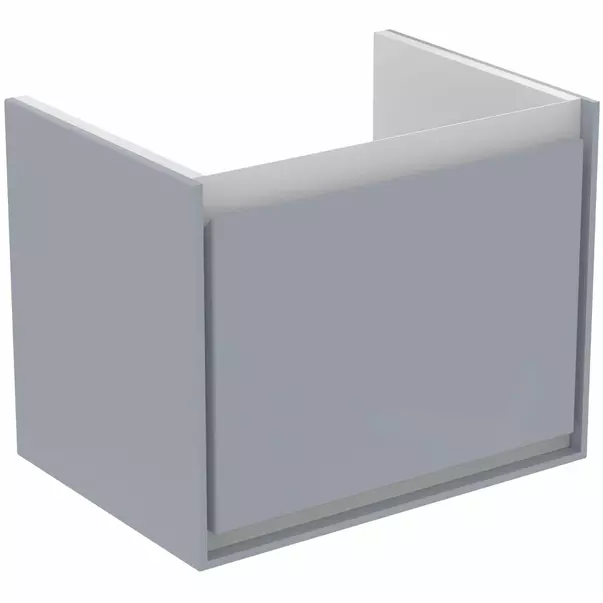  Dulapuri baie - Dulap suspendat pentru lavoar gri deschis mat Ideal Standard Connect Air 50 cm
