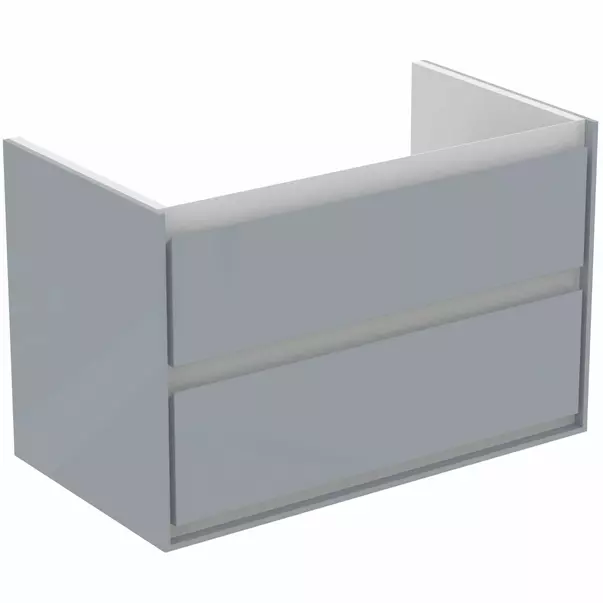 Mobilier Baie - Dulap suspendat pentru lavoar gri deschis mat Ideal Standard Connect Air 80 cm
