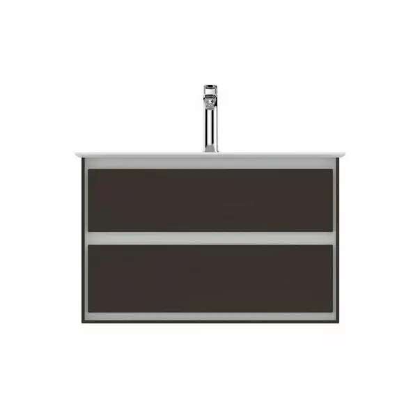  Dulapuri baie - Dulap suspendat pentru lavoar maro inchis lemn Ideal Standard Connect Air 80 cm