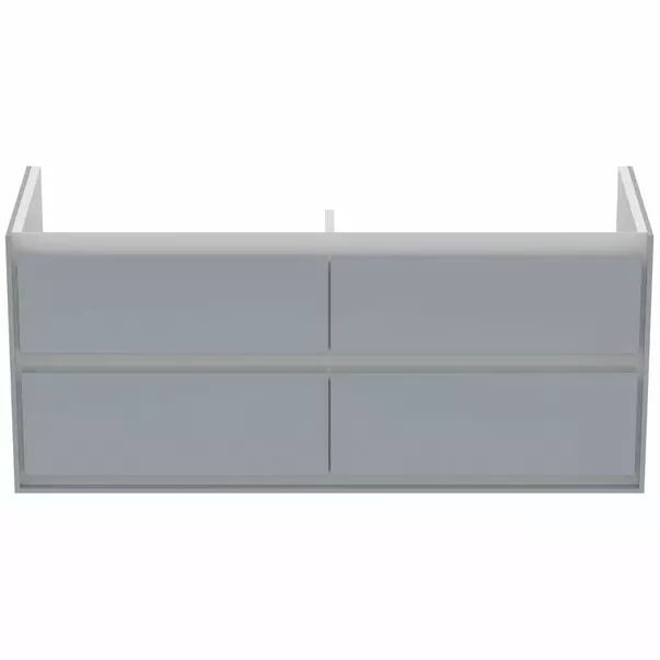 Dulap suspendat pentru lavoar gri deschis mat Ideal Standard Connect Air 120 cm [2]