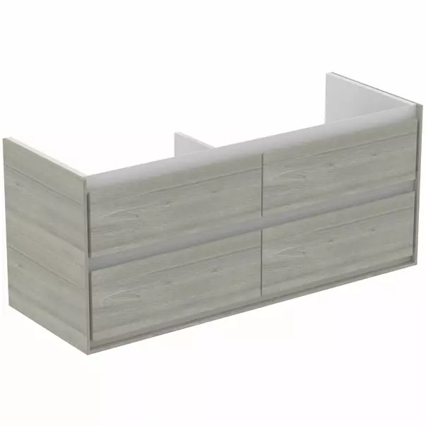 Dulap suspendat pentru lavoar gri deschis lemn Ideal Standard Connect Air 120 cm [2]