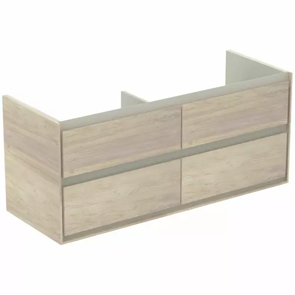  Dulapuri baie - Dulap suspendat pentru lavoar maro deschis lemn Ideal Standard Connect Air 120 cm