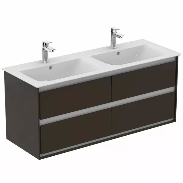 Dulap suspendat pentru lavoar maro inchis lemn Ideal Standard Connect Air 120 cm [3]