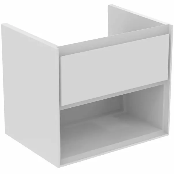  Dulapuri baie - Dulap suspendat pentru lavoar alb Ideal Standard Connect Air 60 cm cu spatiu depozitare E0818B2