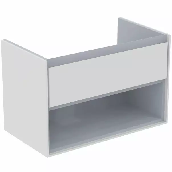 Dulap suspendat pentru lavoar alb Ideal Standard Connect Air 80 cm cu spatiu depozitare E0818KN [2]