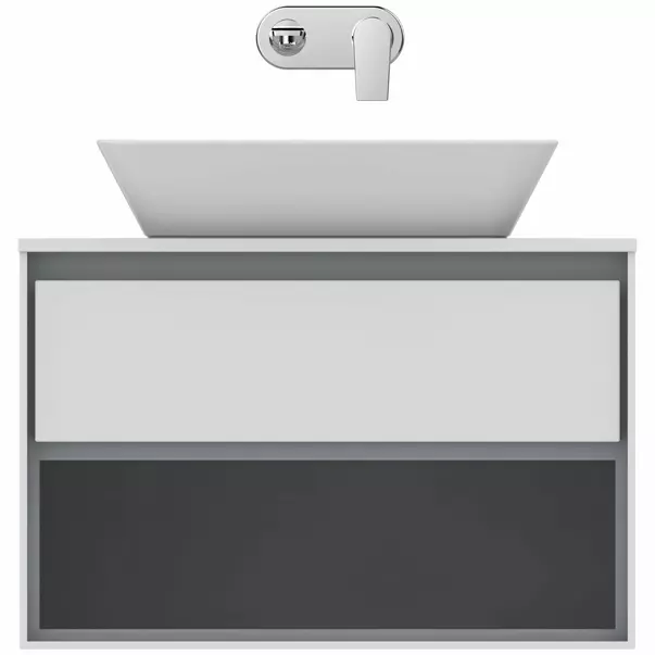 Dulap suspendat pentru lavoar alb Ideal Standard Connect Air 80 cm cu spatiu depozitare E0818KN [3]