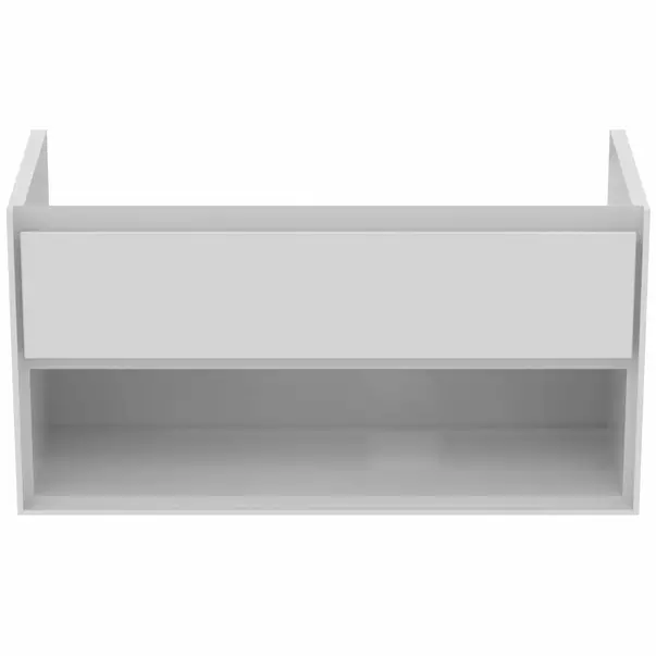  Dulapuri baie - Dulap suspendat pentru lavoar alb Ideal Standard Connect Air 100 cm cu spatiu depozitare E0818B2