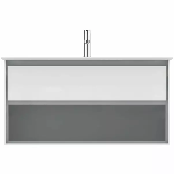 Dulap suspendat pentru lavoar alb Ideal Standard Connect Air 100 cm cu spatiu depozitare E0818KN [2]