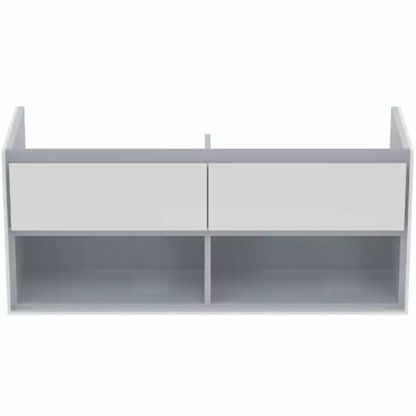  Dulapuri baie - Dulap suspendat pentru lavoar alb Ideal Standard Connect Air 120 cm cu spatiu depozitare E0818KN
