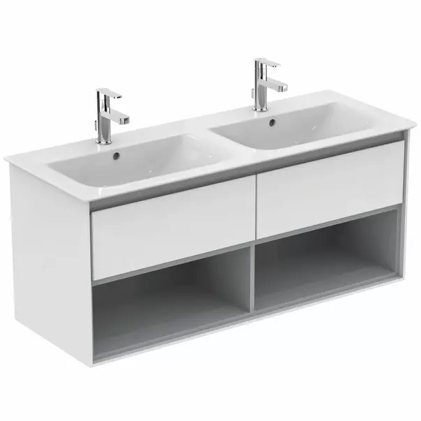 Dulap suspendat pentru lavoar alb Ideal Standard Connect Air 120 cm cu spatiu depozitare E0818KN [3]