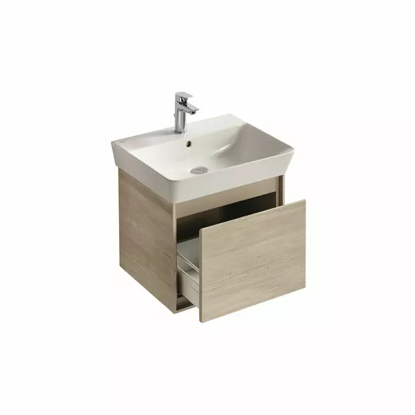 Dulap suspendat pentru lavoar maro deschis lemn Ideal Standard Connect Air Cube 43.5 cm [3]