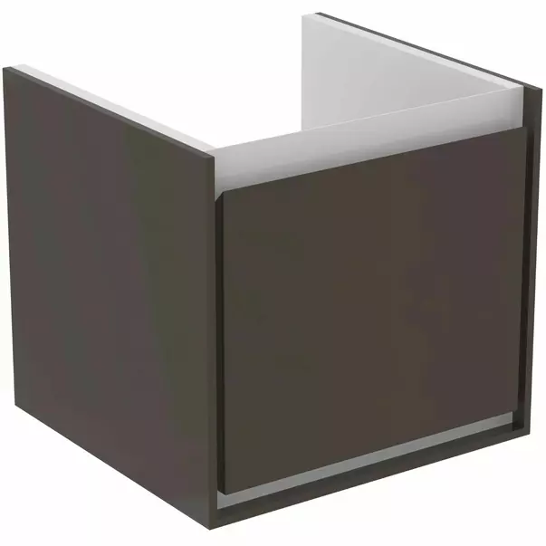 Dulap suspendat pentru lavoar maro inchis lemn Ideal Standard Connect Air Cube 43.5 cm [2]