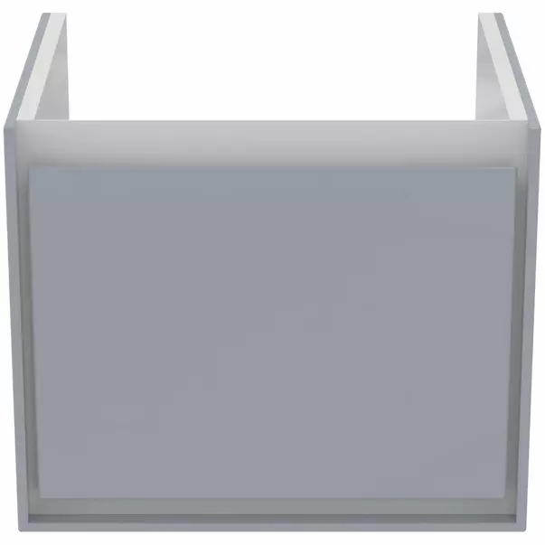 Dulap suspendat pentru lavoar gri deschis mat Ideal Standard Connect Air Cube 48.5 cm [2]