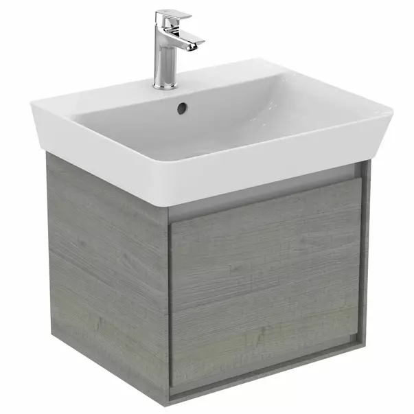Dulap suspendat pentru lavoar gri deschis lemn Ideal Standard Connect Air Cube 48.5 cm [3]
