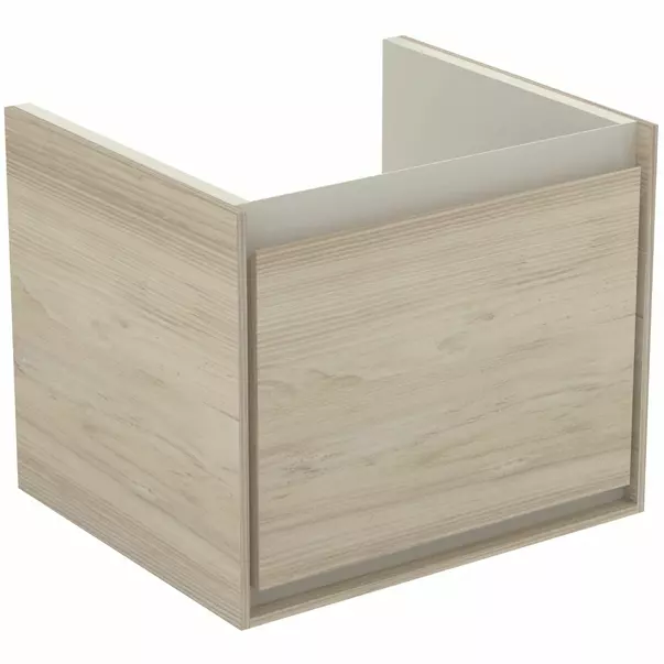 Dulap suspendat pentru lavoar maro deschis lemn Ideal Standard Connect Air Cube 48.5 cm [2]
