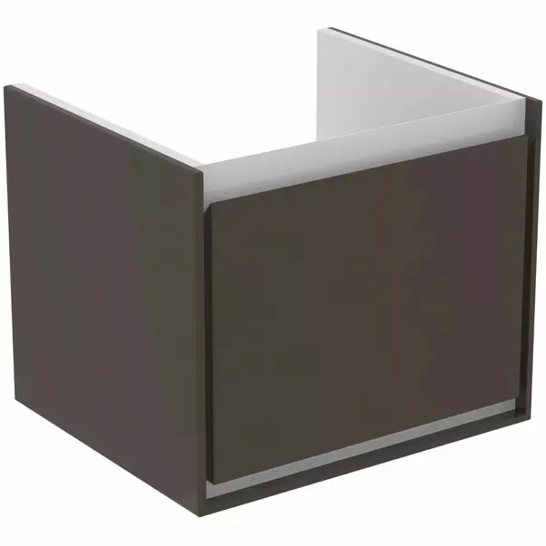  Dulapuri baie - Dulap suspendat pentru lavoar maro inchis lemn Ideal Standard Connect Air Cube 48.5 cm