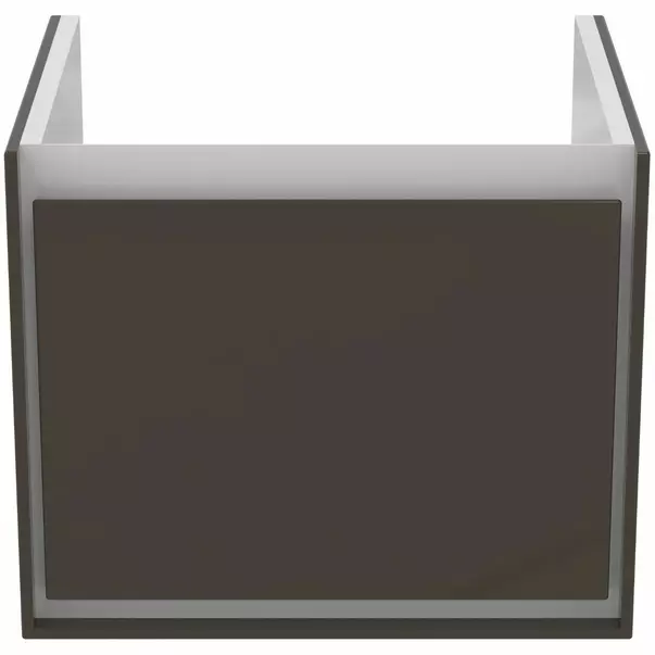 Dulap suspendat pentru lavoar maro inchis lemn Ideal Standard Connect Air Cube 48.5 cm [2]