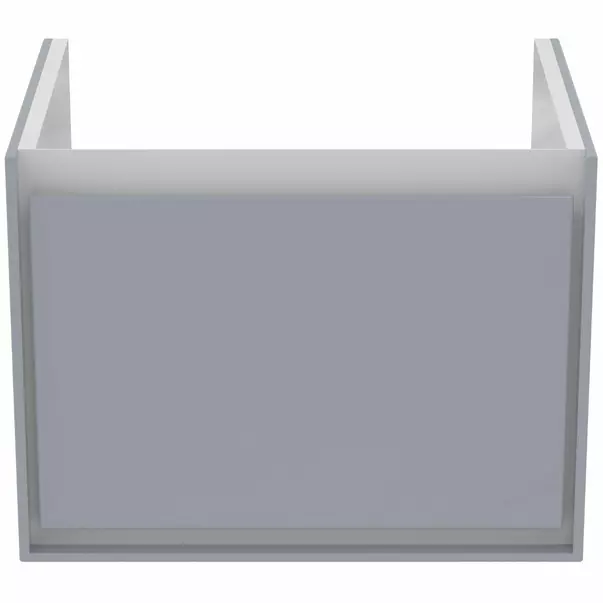 Dulap suspendat pentru lavoar gri deschis mat Ideal Standard Connect Air Cube 53.5 cm [2]