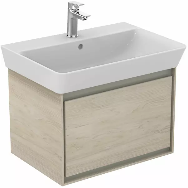  Dulapuri baie - Dulap suspendat pentru lavoar maro deschis lemn Ideal Standard Connect Air Cube 58.5 cm
