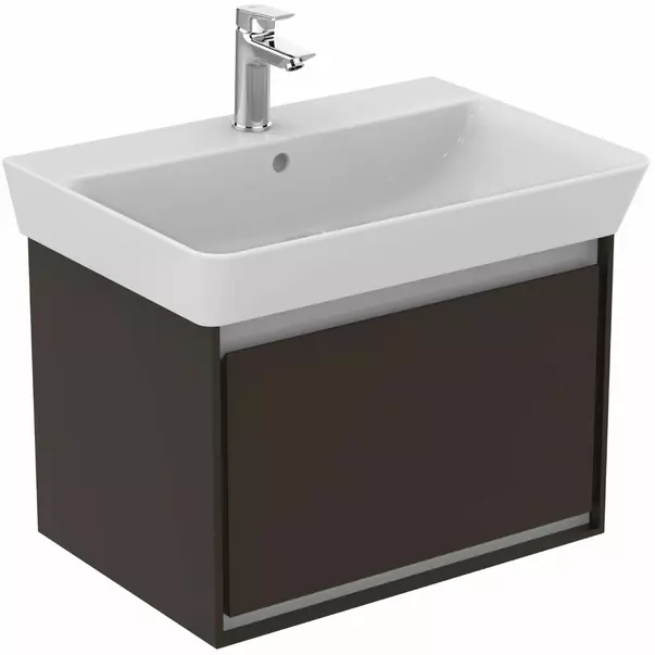  Dulapuri baie - Dulap suspendat pentru lavoar maro inchis lemn Ideal Standard Connect Air Cube 58.5 cm