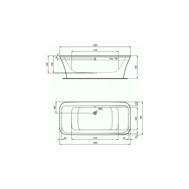 Cada freestanding Ideal Standard Connect Air 170x80 [2]