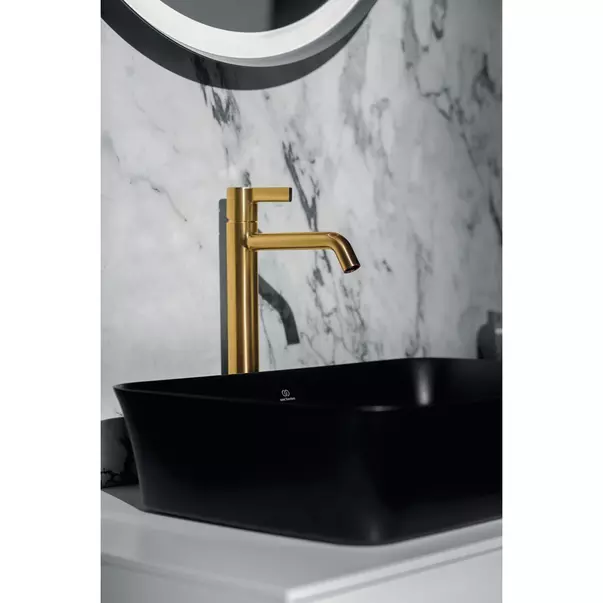 Lavoar pe blat Ideal Standard Atelier Ipalyss 80 cm negru lucios [3]
