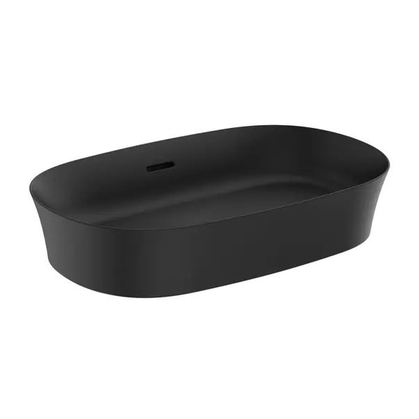 Lavoare - Lavoar pe blat Ideal Standard Atelier Ipalyss 60 cm negru mat cu preaplin