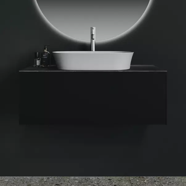 Lavoar pe blat Ideal Standard Atelier Ipalyss Slate Grey 60 cm gri cu preaplin [5]
