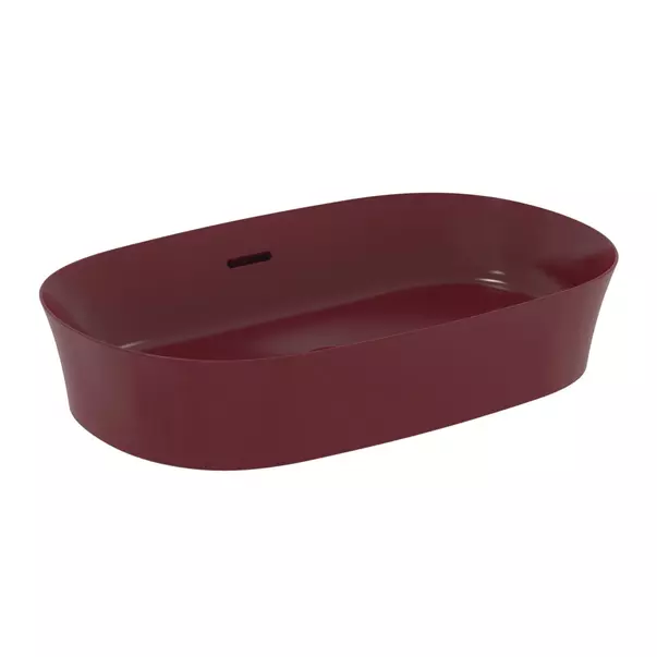 Lavoare - Lavoar pe blat Ideal Standard Atelier Ipalyss Pomegranate 60 cm rosu bordo cu preaplin