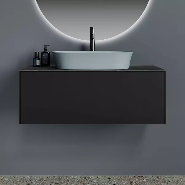 Lavoare - Lavoar pe blat Ideal Standard Atelier Ipalyss Powder 60 cm albastru cu preaplin
