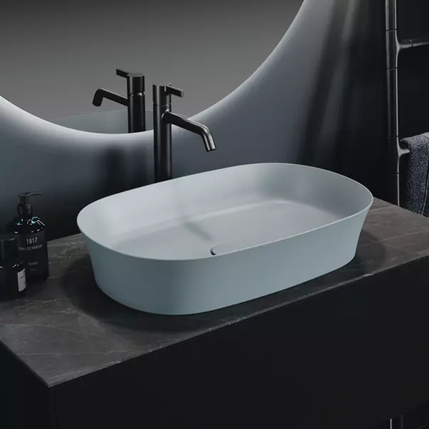 Lavoar pe blat Ideal Standard Atelier Ipalyss Sage 60 cm verde cu preaplin [5]