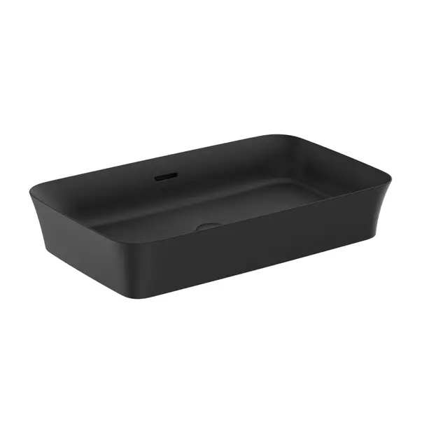 Lavoare - Lavoar pe blat Ideal Standard Atelier Ipalyss 65 cm negru mat cu preaplin